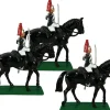 W. Britain Miniatures|3 Mounted Blues and Royals Trooper Figurines