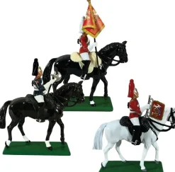 W. Britain Miniatures|3 Mounted Life Guard Command Figurines