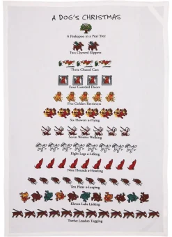 Tea Towels|A Dog's Christmas Tea Towel