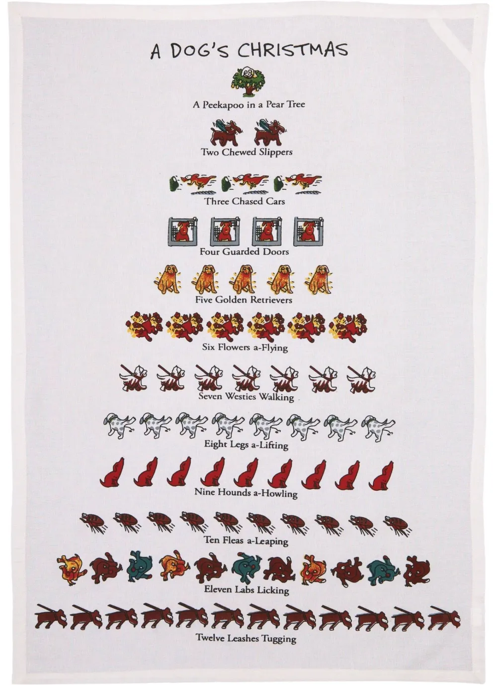 Tea Towels|A Dog's Christmas Tea Towel