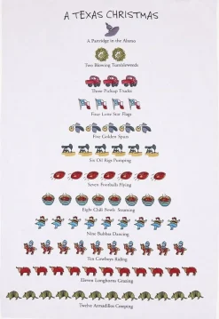 Tea Towels|A Texas Christmas Tea Towel