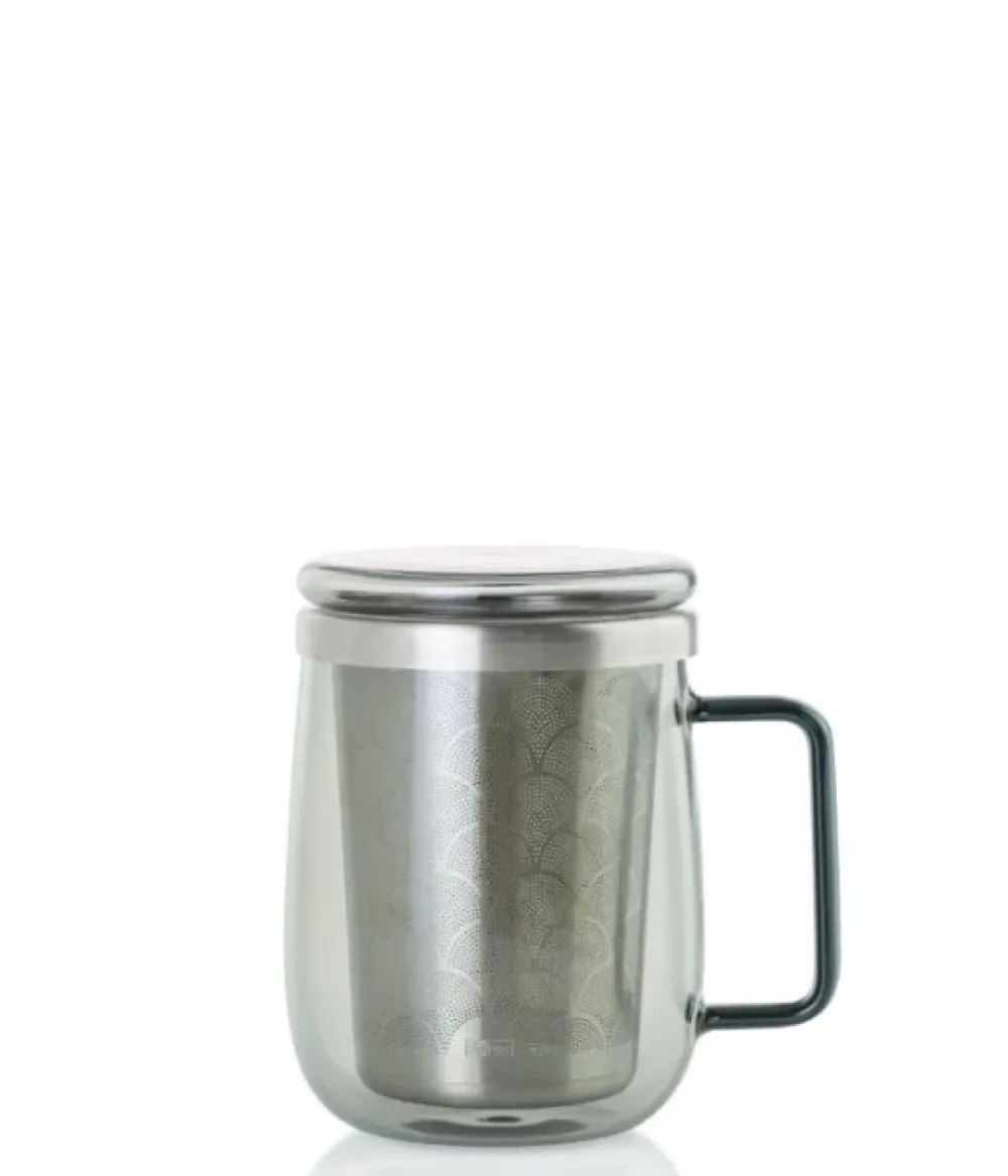 Strainers, Infusers & Spoons|Assorted Mugs|AdHoc Yuna Glass Mug with Infuser