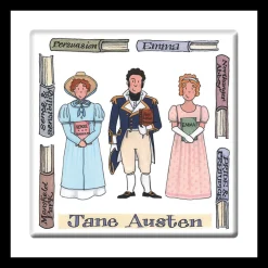 Cultural Icons|Alison Gardiner Jane Austen Coaster