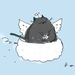 Greeting Cards|Angel Cat Pet Sympathy Card