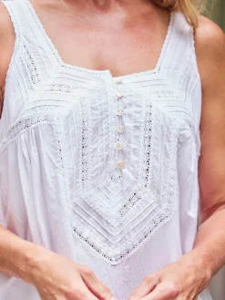 April Cornell Robes, Nightgowns & Dresses|Adeline White Nighty