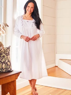 April Cornell Robes, Nightgowns & Dresses|Avondale White Nighty