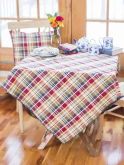 April Cornell Tablecloths|Bountiful Plaid Tablecloth, 54