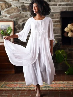 April Cornell Robes, Nightgowns & Dresses|Bronte White Nighty