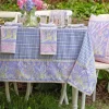 April Cornell Tablecloths|Clover Periwinkle Tablecloth, 60" x 90"