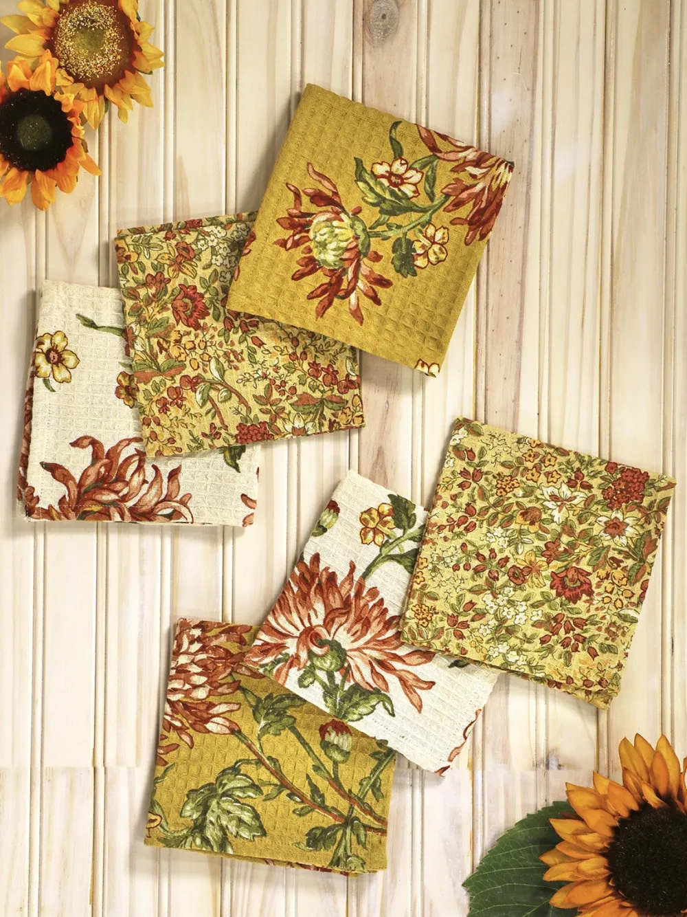 April Cornell Tea Towels|Country Road Patchwork Tiny Tea Towel Bundle