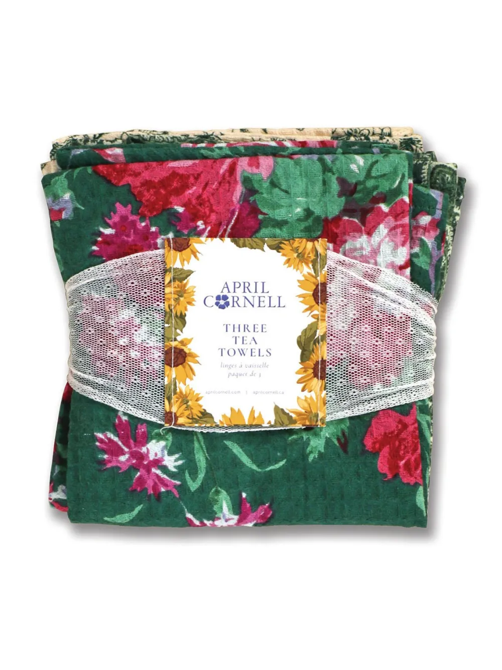 April Cornell Tea Towels|English Ivy Patchwork Tea Towel Bundle
