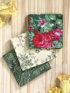 April Cornell Tea Towels|English Ivy Patchwork Tea Towel Bundle