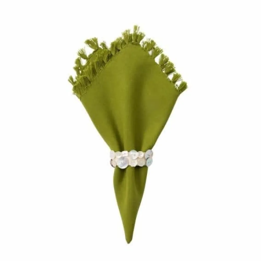 April Cornell Cotton Napkins|Essential Cotton Olive Harvest Napkins