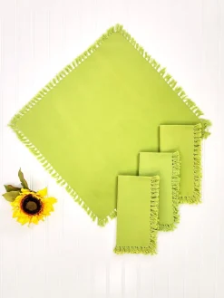 April Cornell Cotton Napkins|Essential Light Green Napkins