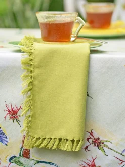 April Cornell Cotton Napkins|Essential Light Green Napkins