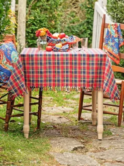 April Cornell Tablecloths|Farmhouse Plaid Tablecloth, 54" x 54"