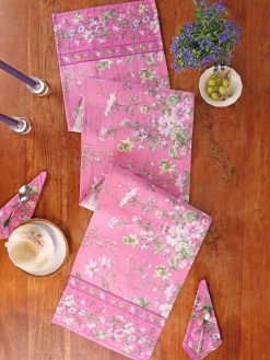 April Cornell Table Runners|Graceful Garden Rose Table Runner