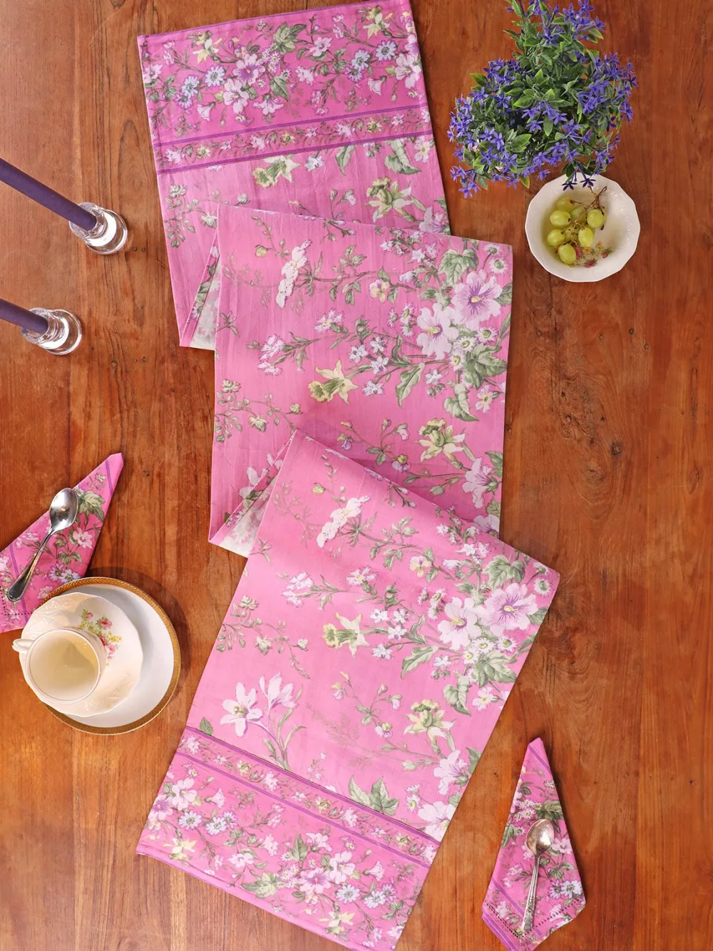 April Cornell Table Runners|Graceful Garden Rose Table Runner