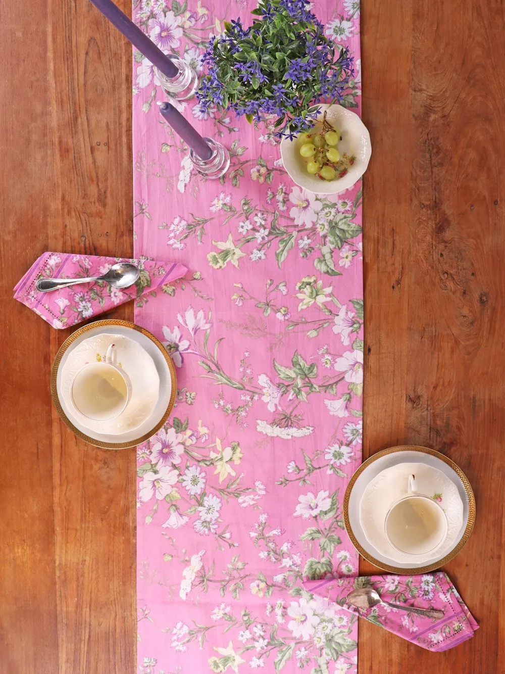 April Cornell Table Runners|Graceful Garden Rose Table Runner
