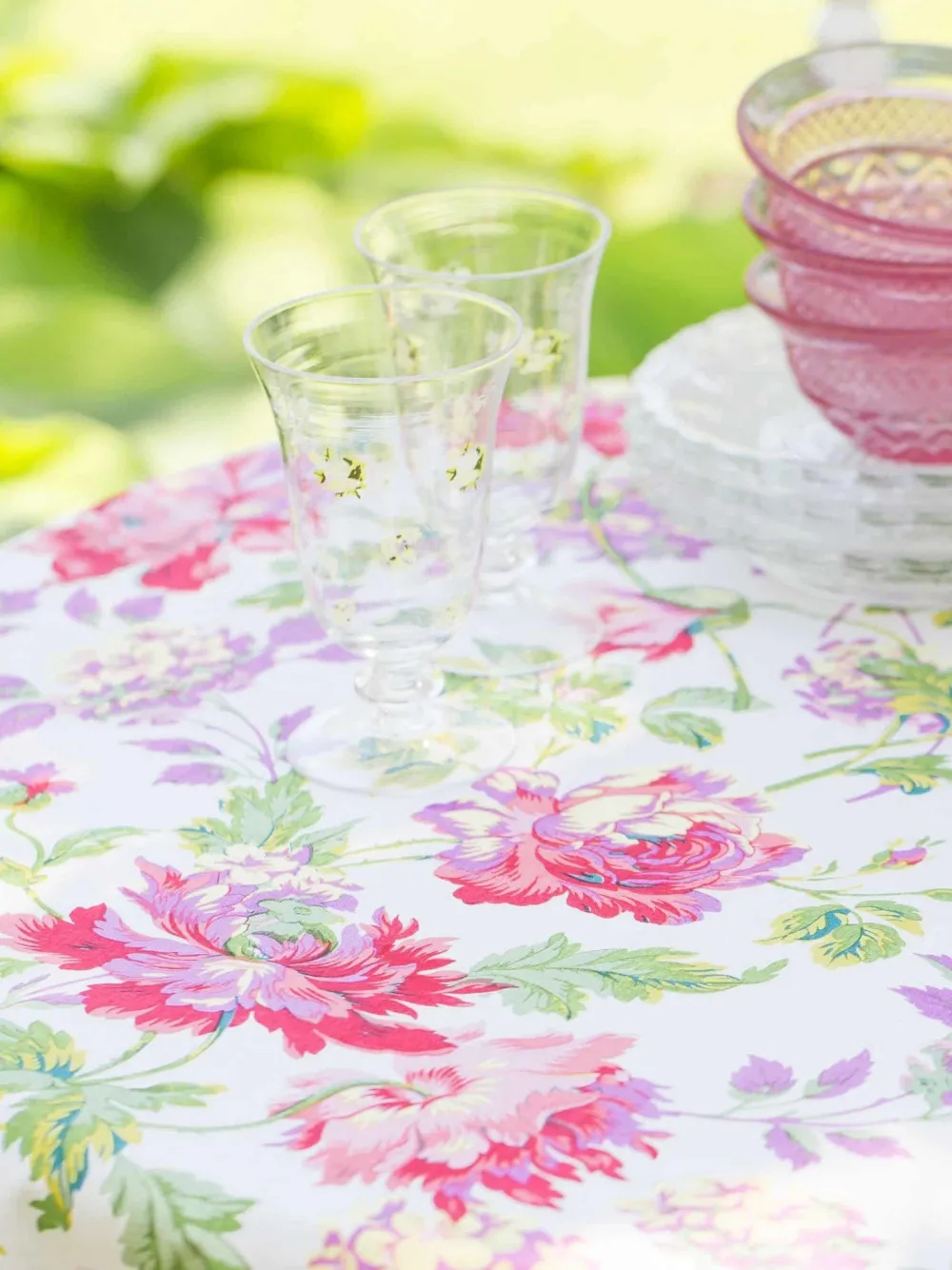 April Cornell Tablecloths|Greta's Garden Tablecloth, 60" x 108"