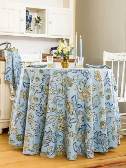 April Cornell Tablecloths|Jacobean Garden Round Tablecloth