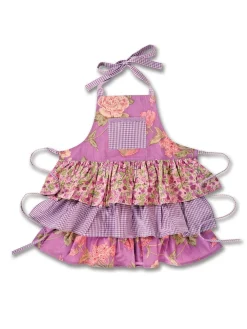 April Cornell Childrenswear|Lilac Patchwork Kid's Apron