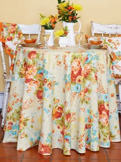 April Cornell Tablecloths|Marion Harvest Round Tablecloth