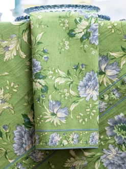 April Cornell Cotton Napkins|Music Cotton Napkin Set in Jade