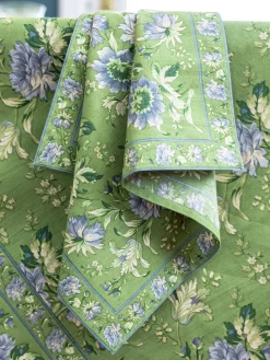 April Cornell Cotton Napkins|Music Cotton Napkin Set in Jade