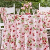 April Cornell Tablecloths|Strawberry Basket 88" Round Tablecloth (Sorbet)