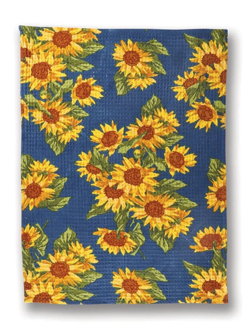April Cornell Tea Towels|Sunflower Valley Navy Tea Towel