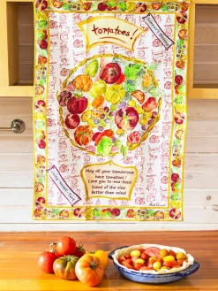 April Cornell Tea Towels|Tomato Tea Towel