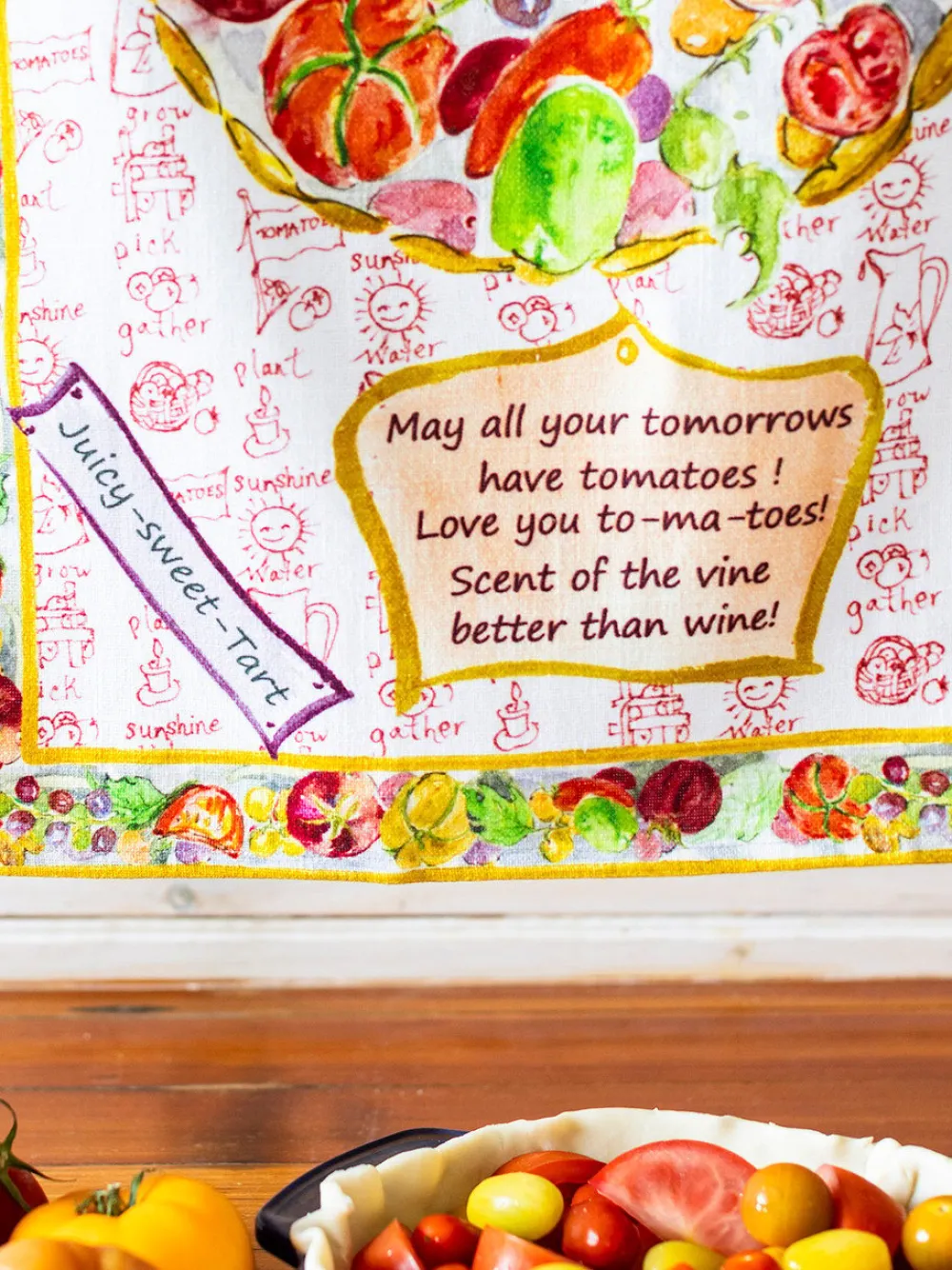 April Cornell Tea Towels|Tomato Tea Towel