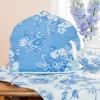April Cornell Tea Cosies|Washed Blue Patchwork Tea Cozy