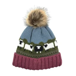 Hats|Souvenirs|Aran Rose Sheep Pom Pom Hat