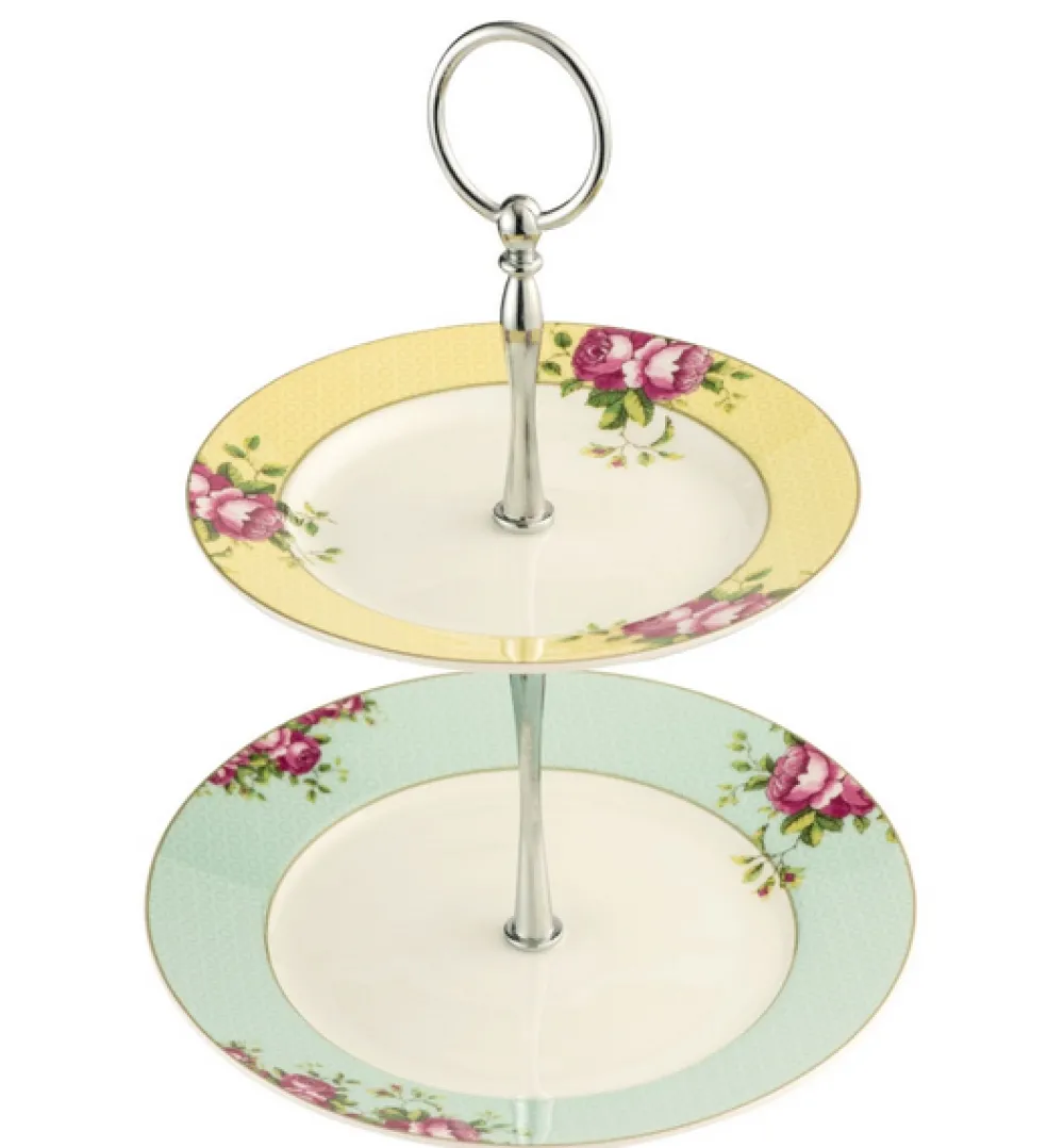 Serving Plates|Archive Rose 2 Tier Server