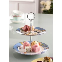 Serving Plates|Aynsley Cottage Garden 2 Tier Server