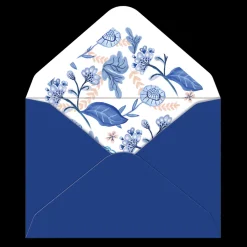 Boxed Cards|Azure Feathers Boxed Thank You Cards