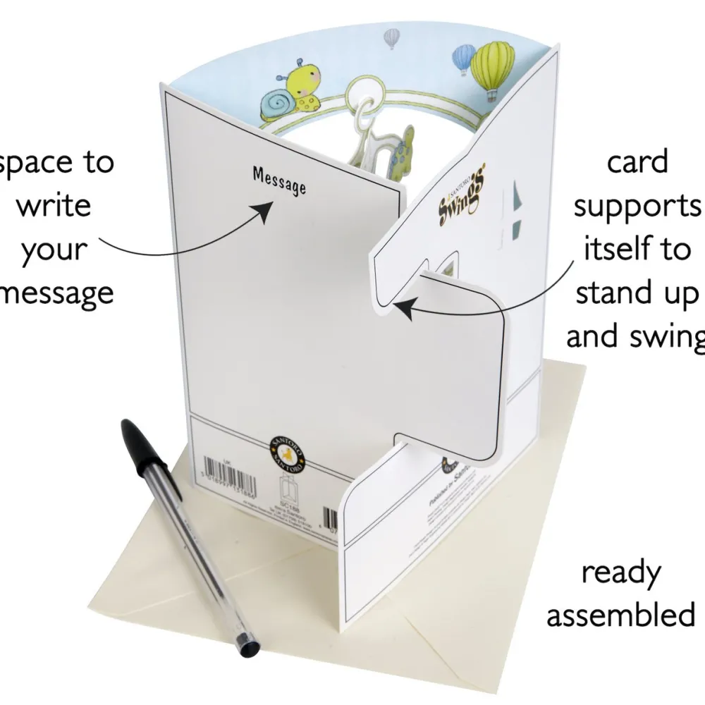 Greeting Cards|Baby Boy Swing Card
