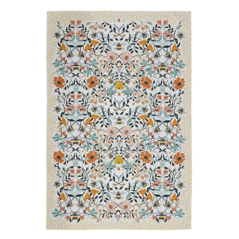 Tea Towels|Bee Bloom Cotton Tea Towel