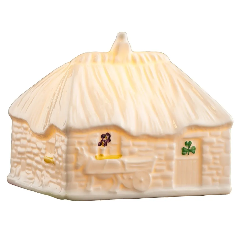 Belleek Belleek Pottery|Classic 2025 Limited Edition LED Irish Thatched Cottage