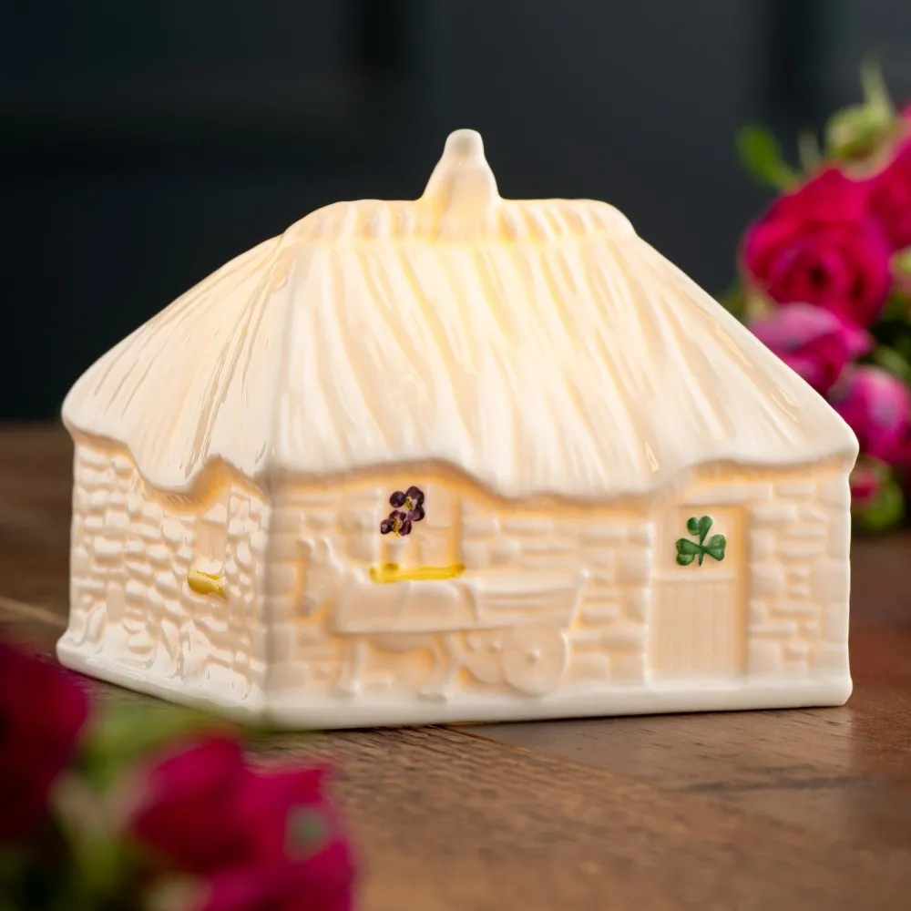 Belleek Belleek Pottery|Classic 2025 Limited Edition LED Irish Thatched Cottage