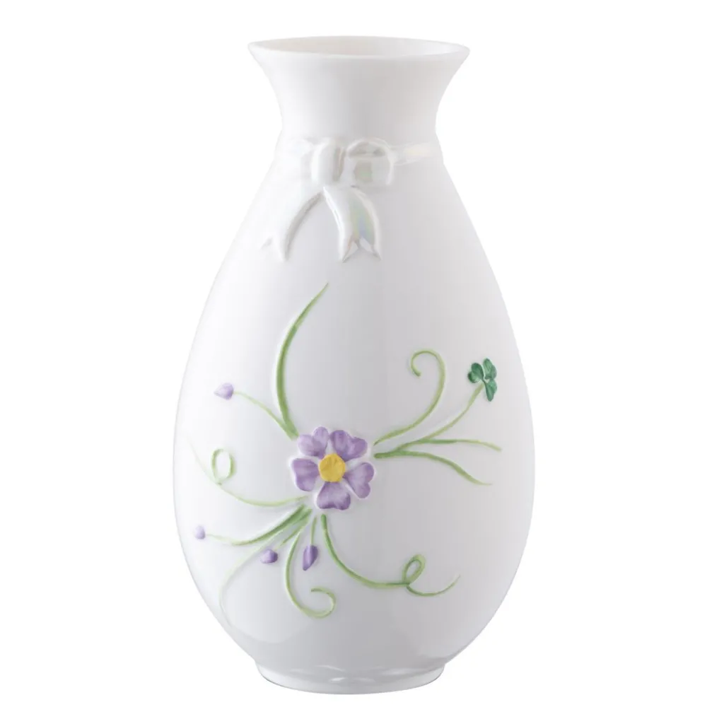 Belleek Vases|Belleek Pottery|Classic Ribbon Spill Vase