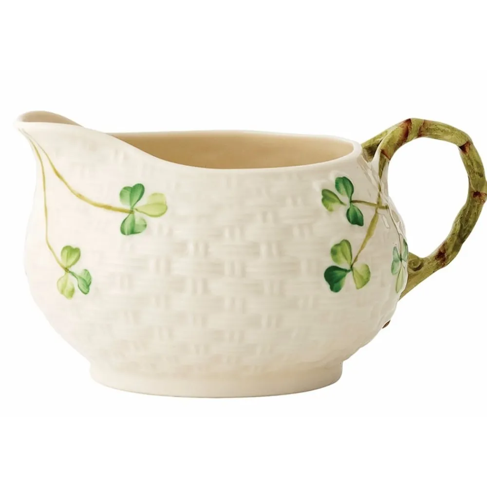 Belleek Belleek|Creamers & Sugar Bowls|Classic Shamrock Cream Jug