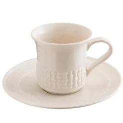 Belleek Belleek|Teacups & Saucers|Galway Weave Cup & Saucer
