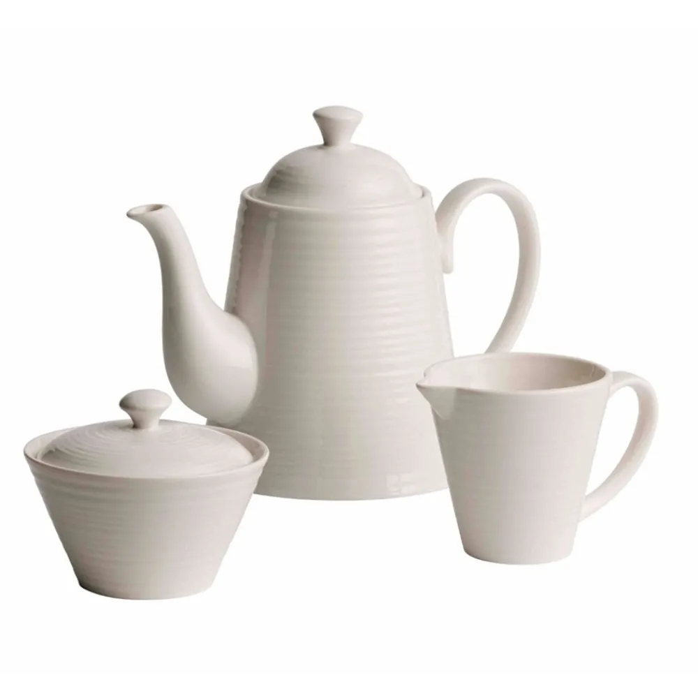 Belleek Belleek|Creamers & Sugar Bowls|Living Ripple Creamer & Sugar