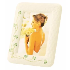 Belleek Picture Frames|Belleek Pottery|Shamrock Photo Frame (5" x 7")