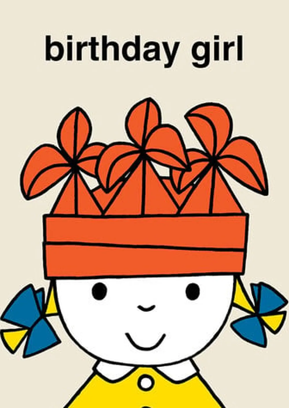 Greeting Cards|Birthday Girl Hat Miffy Birthday Card