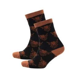 Socks|Souvenirs|Black Heilan Coo Ladies Bamboo Ankle Socks