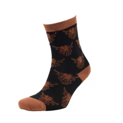 Socks|Souvenirs|Black Heilan Coo Ladies Bamboo Ankle Socks